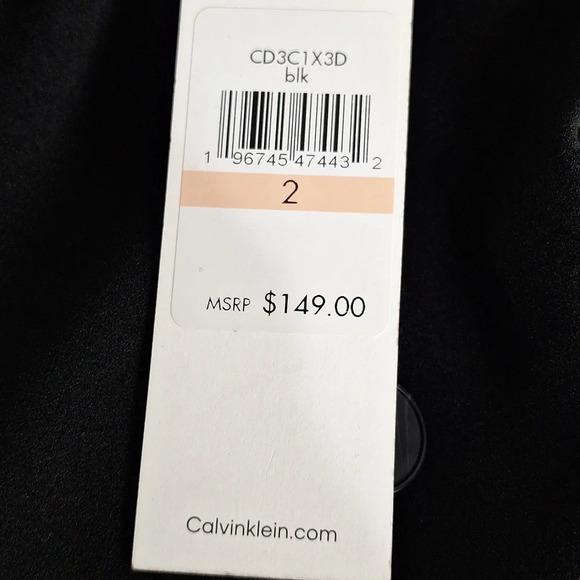 Calvin Klein NEW Preppy Double Breasted Business Casual Blazer Wrap Dress Size 2 - Picture 9 of 9